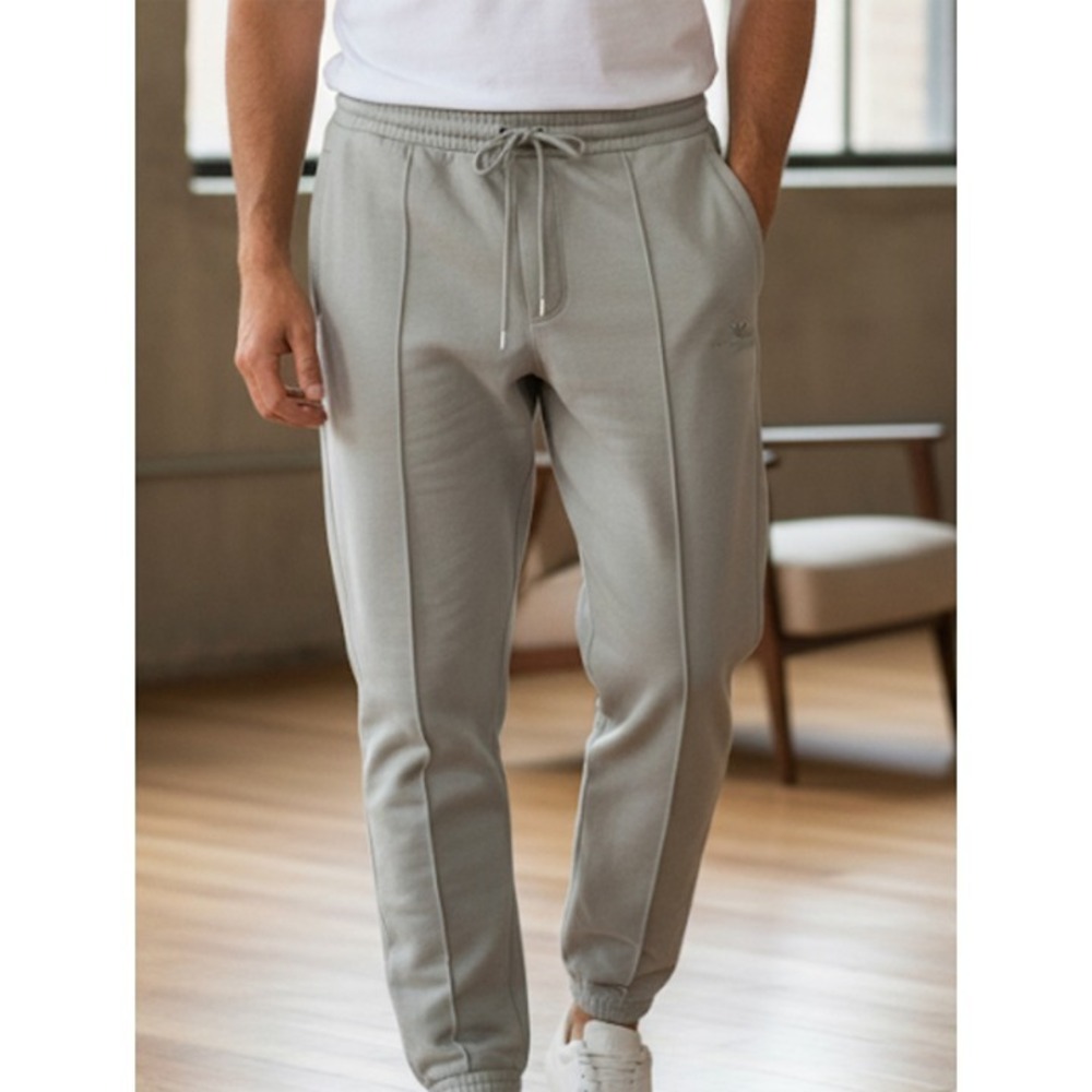 Emporio Armani Mens Gray Cotton Joggers Zip Pocket Sweatpants Logo, Sz X-Large‎